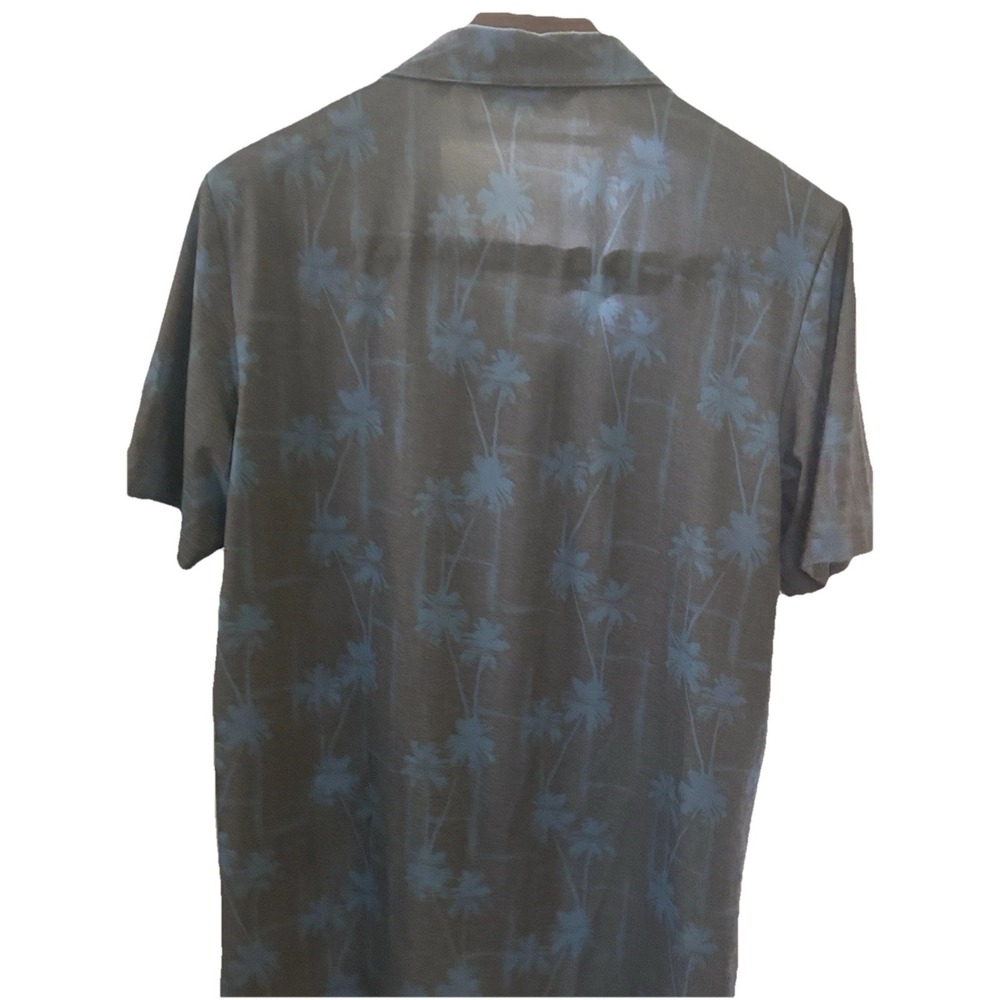 Travis Mathew Polo Large Hawaiian Palm Tropical Golf Performance Short‎ Sleeve - Picture 8 of 11